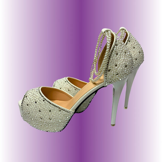 Custom Pearl High Heels