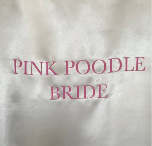 Pink Poodle Custom Robes