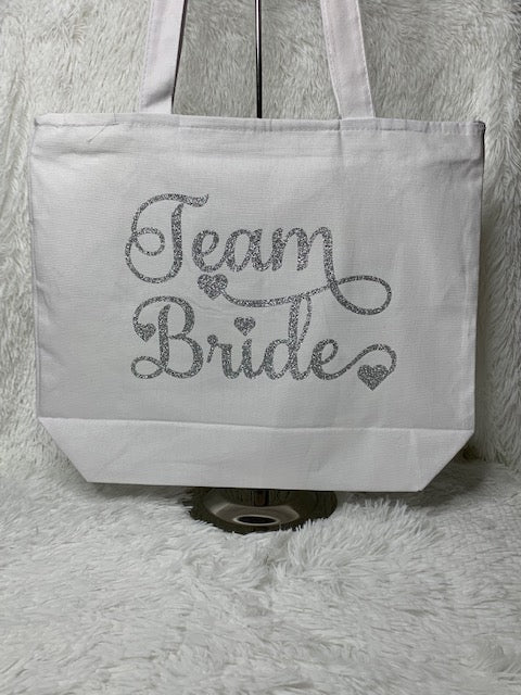 Custom Bridal Party Tote Bags