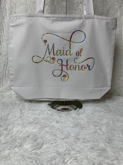 Custom Bridal Party Tote Bags